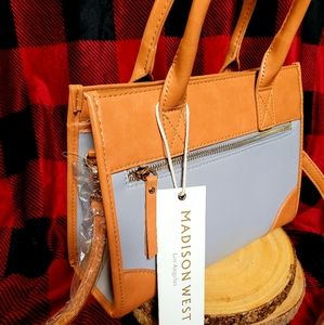Madison West Gray Handbag